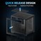darkFlash ITX PC Case PreInstall 3 PWM ARGB Fans Computer Case Full View Dual Tempered Glass ITX Case Mini Size Supports 240mm AIOC275P Black