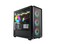 MONTECH X5M Micro ATX Gaming PC Case High Airflow 4x120mm ARGB Fans PreInstalled Glass Side Panel Carbon Fiber Print Accents Black