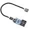 Rocketek Motherboard USB 20 9Pin Header to 2Port Hub Splitter 30CM Cable USB 9Pin Internal Cable Adapter