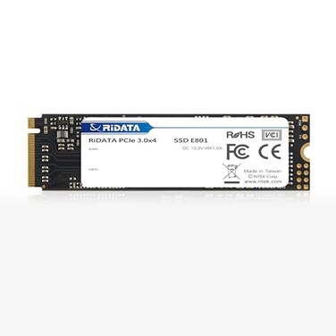 Ridata E801 512GB NVMe M2 PCIe Gen3x4 2280 SSD Internal Solid State Drive 3D NAND Read Upto 2200MBs Write Upto 1800MBs