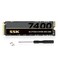 SSK M2 NVMe SSD 4TB PCIe Gen 40 x4 M2 2280 SSD Card Up to 7400MBs NVMe 20 Internal Gaming Solid State Drive Support DRAMLess Low Power Consumption Trim Graphene Heatsink Included