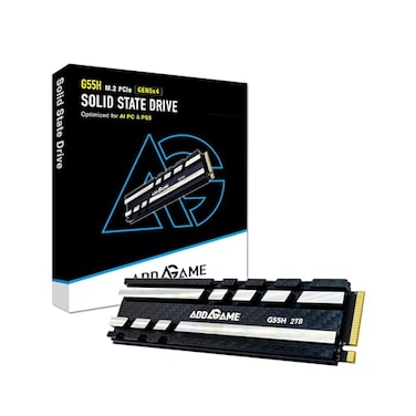 Addlink G55H 2TB PCIe 50 Gen5 NVMe M2 SSD with Heatsink Up to 10300MBs Game Ready Internal Solid State Drive Compatible with PCs and PS5 ad2TBG55HM2P