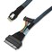 Cablecc U2 U2 SFF8639 to Slimline SFF8654 4i NVME PCIe SSD Cable for Mainboard SSD 750 p3600 p3700 M2 50CM