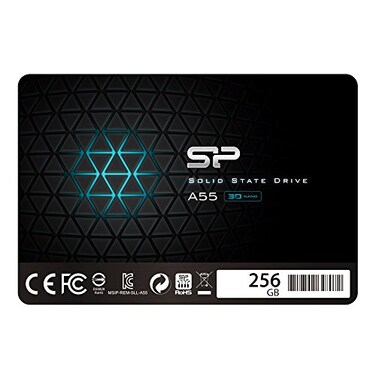 SP Silicon Power Silicon Power 256GB SSD 3D NAND A55 SLC Cache Performance Boost SATA III 25 Internal Solid State Drive SU256GBSS3A55S25AH