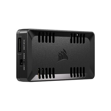 CORSAIR Commander Duo iCUE Link RGB Lighting and PWM ARGB Fan Controller Control 12 DaisyChained PWM Fans Two Flexible Temperature Sensors Included Black