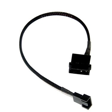 OPSFALCON 2 Pack 4Pin Actual 2Pin Molex to 3 Pin 12V PC Case Fan Power Adapter Cable 3Pin or 4Pin PWM Connector to Molex Computer Case Fan Power Adapter Cable