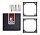 Noctua NASFMA1 140 to 120mm Fan Mounting Adaptors for Watercooling Radiators 2 Pieces Black