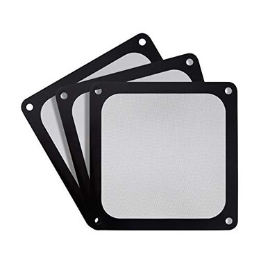 Silverstone Technology SSTFF143B3Pk 140mm Ultra Fine Fan Filter with Magnet Cooling Compatible with Most 140mm Fans or Vents