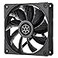 Silverstone Technology Shark Force 120 Performance Enhanced 120mm PWM Fan with Shark Skin Pattern Fan Blades SSTSF120B Black