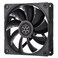 Silverstone Technology Shark Force 120 Performance Enhanced 120mm PWM Fan with Shark Skin Pattern Fan Blades SSTSF120B Black