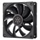 Silverstone Technology Shark Force 120 Performance Enhanced 120mm PWM Fan with Shark Skin Pattern Fan Blades SSTSF120B Black