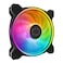 Cooler Master MF120 Halo ARGB 120mm PWM Case Fan Dual Loop Addressable RGB Lighting 2050 RPM Dynamic PWM Cooling Air Balance Blades Hybrid Frame High Airflow PC Cooling Fan for Gaming Cases
