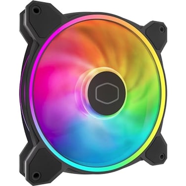 Cooler Master MF140 Halo Case Liquid Cooler Air Cooler Fan 140mm Fan DualLoop aRGB Rings Dynamic PWM 2050 RPM Air Balance Blades aRGB Lighting Hybrid Frame