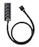 ZLKSKER 4 Pin PWM Fan Hub PC Internal Fan Power Supply Extension Cable 13Inch 24AWG 4 Pin 3 Pin CPU Cooler Cooling Fan 1 to 5 Splitter 5 Way Adapter