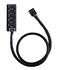 ZLKSKER 4 Pin PWM Fan Hub PC Internal Fan Power Supply Extension Cable 13Inch 24AWG 4 Pin 3 Pin CPU Cooler Cooling Fan 1 to 5 Splitter 5 Way Adapter