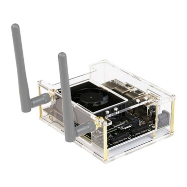 Yahboom Jetson Orin SuperXavier NX Case Acrylic Protective Case Strong and Transparent Precise Hole Design Without Antenna