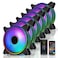 EZDIY-FAB EZDIYFAB Moonlight 120mm RGB Case Fan 6 Pack ARGB Aura SYNC Speed Control 2616 CFM Desktop Compatible