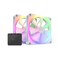 NZXT F140RGB 140mm RGB Fans Twin RGB Lighting Controller White