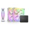 NZXT F120RGB Duo 120mm DualSided RGB Fan Triple Pack White wRGB Controller