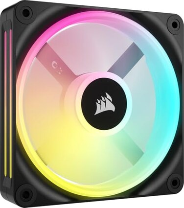 Corsair iCUE Link QX120 RGB 120mm Magnetic Dome RGB Single Fan Black