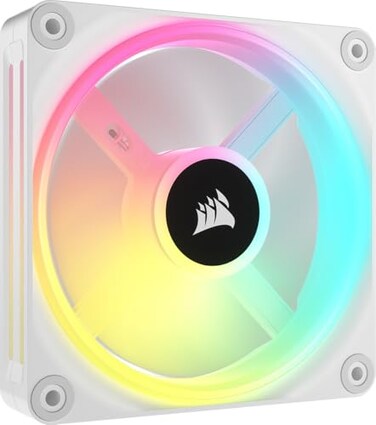 Corsair iCUE Link QX120 RGB 120mm Magnetic Dome RGB Single Fan White