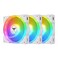 Thermaltake SWAFAN EX 12 ARGB PC Cooling Fan White 3Fan pcak 5002000 RPM Magnetic Connection Reversable Blades sync with MB RGB Software CLF169PL12SWA