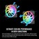 Thermaltake SWAFAN EX 12 ARGB PC Cooling Fan 3Fan pcak 5002000 RPM Magnetic Connection Reversable Blades sync with MB RGB Software CLF167PL12SWA
