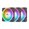 Thermaltake SWAFAN EX 12 ARGB PC Cooling Fan 3Fan pcak 5002000 RPM Magnetic Connection Reversable Blades sync with MB RGB Software CLF167PL12SWA