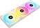 Corsair iCUE Link QX120 RGB 120mm Magnetic Dome RGB Fans Triple Fan Starter Kit with iCUE Link System Hub White