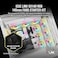 Corsair iCUE Link QX140 RGB 140mm Magnetic Dome RGB Fans Double Fan Starter Kit with iCUE Link System Hub White