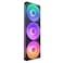 NZXT F360 RGB Core 360mm SingleFrame Fan Unit with 3 x 120mm RGB Fans Speed Lighting Control High Static Pressure Airflow Fluid Dynamic Bearings 8 aRGB LEDs Per Fan Black