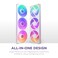 NZXT F360 RGB Core 360mm SingleFrame Fan Unit with 3 x 120mm RGB Fans Speed Lighting Control High Static Pressure Airflow Fluid Dynamic Bearings 8 aRGB LEDs Per Fan White