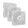 CORSAIR RS120 120mm PWM Fans DaisyChain Connection LowNoise Magnetic Dome Bearing Triple Pack White