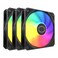 Cooler Master MF120 Lite 120mm PC Case FanLiquid CoolerAir Cooler 3Pack 120mm aRGB Lighting aRGB Splitter Dynamic PWM 1750 RPM Air Balance Blades Hybrid PBT Frame