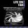 Cooler Master MF120 Lite 120mm PC Case FanLiquid CoolerAir Cooler 3Pack 120mm aRGB Lighting aRGB Splitter Dynamic PWM 1750 RPM Air Balance Blades Hybrid PBT Frame