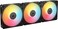 Corsair RS120R ARGB 120mm PWM ARGB Reverse Fans Reverse Rotor 5V ARGB Connections Eight RGB LEDs High Static Pressure DaisyChain Magnetic Dome Bearing Zero RPM Mode Triple Pack Black