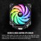 Thermaltake UX200 SE 5V Motherboard ARGB Sync 168 Million Colors 15 Addressable LED IntelAM5AMD LGA 18511700 Universal Socket Hydraulic Bearing 170W CPU Cooler CLP105AL12SWA
