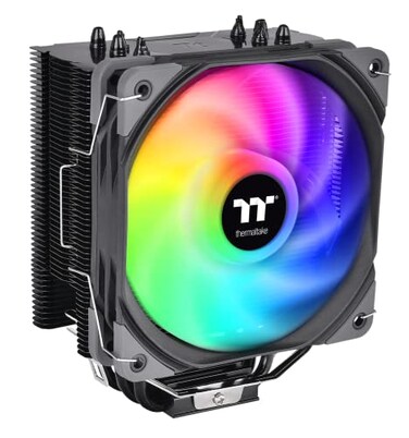 Thermaltake UX200 SE 5V Motherboard ARGB Sync 168 Million Colors 15 Addressable LED IntelAM5AMD LGA 18511700 Universal Socket Hydraulic Bearing 170W CPU Cooler CLP105AL12SWA