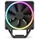 NZXT T120 RGB CPU Air Cooler RCTR120B1 Conductive Copper Pipes Fluid Dynamic Bearings AMD and Intel Compatibility Black