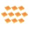Easycargo 10mm Copper Heatsink Kit 10mm x 10mm x 4mm pre Applied 3M 8810 Thermal Conductive Adhesive Tape Cooler Heat Sink Set for Cooling VRM IC Chips 10pcs 10x10x4mm Copper