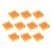 Easycargo 10mm Copper Heatsink Kit 10mm x 10mm x 4mm pre Applied 3M 8810 Thermal Conductive Adhesive Tape Cooler Heat Sink Set for Cooling VRM IC Chips 10pcs 10x10x4mm Copper