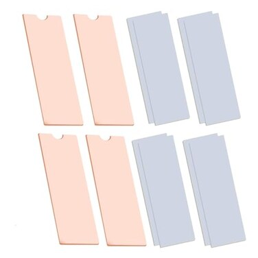 Easycargo Laptop M2 Heatsink Kit Copper m2 Heat Sink Thermal pad 1mm 05mm for Cooling Laptop M2 2280 SSD 4Pack