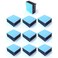 Easycargo 10pcs 22mm Heatsink Kit 22x22x10mm 3M8810 Thermal Conductive Adhesive Tape Cooler Heat Sink for Cooling Raspberry Pi SSD PS5 M2 SSD NVMe 2280 GPU IC Chips VRAM VGA RAM 22mmx22mmx10mm