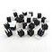 Easycargo 20pcs 10mm Heatsink Kit pre Applied 3M 8810 Thermal Conductive Adhesive Tape Cooler Aluminum Heat Sink Set for Cooling GPU IC Chips VRAM VGA RAM 20pcs 10x10x10mm Black