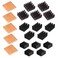 Easycargo 20pcs Raspberry Pi 4 Heatsink Kit Aluminum Copper 3M 8810 Thermal Conductive Adhesive Tape for Cooling Raspberry Pi 4 B Raspberry Pi 3 B