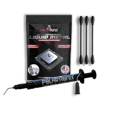 Meta Online LLC Liquid Metal Thermal Paste 5 Gram Pack Highest Thermal Conductivity Made in USA PS5 CPU GPU Laptop 5 Grams Eco Package Ready to Apply Liquid Metal for PS5