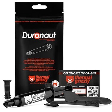 Thermal Grizzly Duronaut 6 Gram Enhanced Durability High Performance Thermal Paste for Maximum Thermal Conductivity While Overclocking CPUGPUPS4PS5Xbox