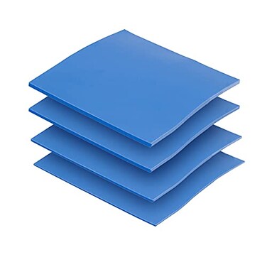 OwlTree 4 Pack Thermal Pad100x100mm 05mm 1mm 15mm 2mm Highly Efficient Thermal Conductivity 60 WmKHeat Resistant Silicone Thermal Pads for Laptop Heatsink CPU GPU SSD IC LED Cooler