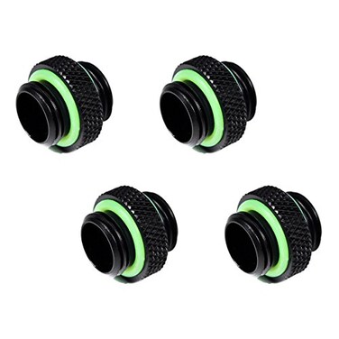 Barrow G14 Male to Male Mini Extender Fitting Black 4Pack