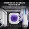 CORSAIR iCUE Link XC7 RGB Elite CPU Water Block Transparent Flow Chamber 24 RGB LEDs Fits Intel LGA 1700 AMD AM5 and Older White